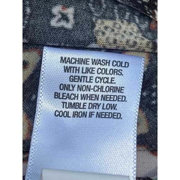 Roz & Ali Career Dress 12 Lined Geometric Print Rear Zip Entry Contemporary - Picture 7 of 14